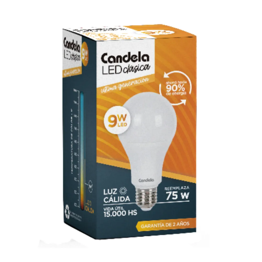 [6519] LL9C * LAMPARA LED - 9W CALIDA