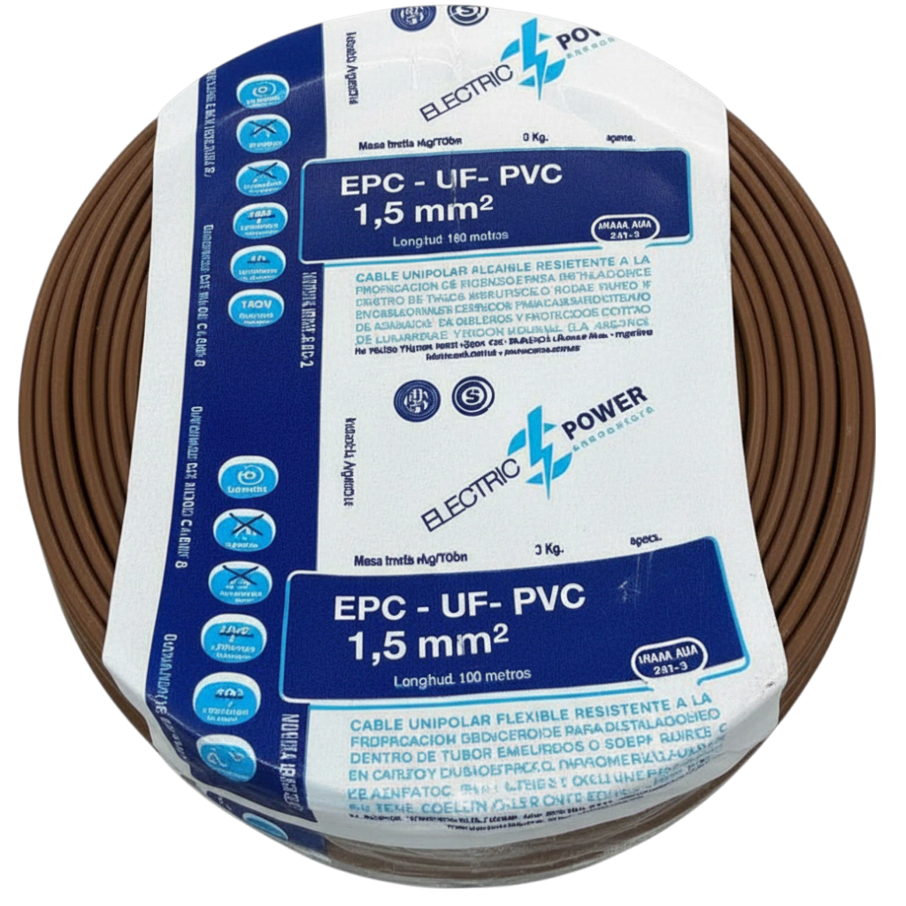 [UNIPOLAR15M] Cable Unipolar 1,5_MARRON x 100 metros