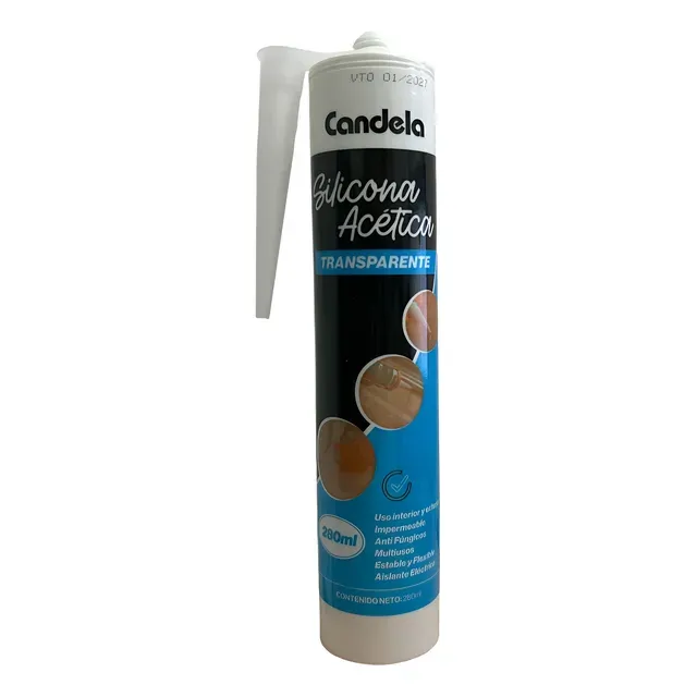 [7495] SELLADOR DE SILICONA ACETICO TRANSPARENTE 280g (B/24)