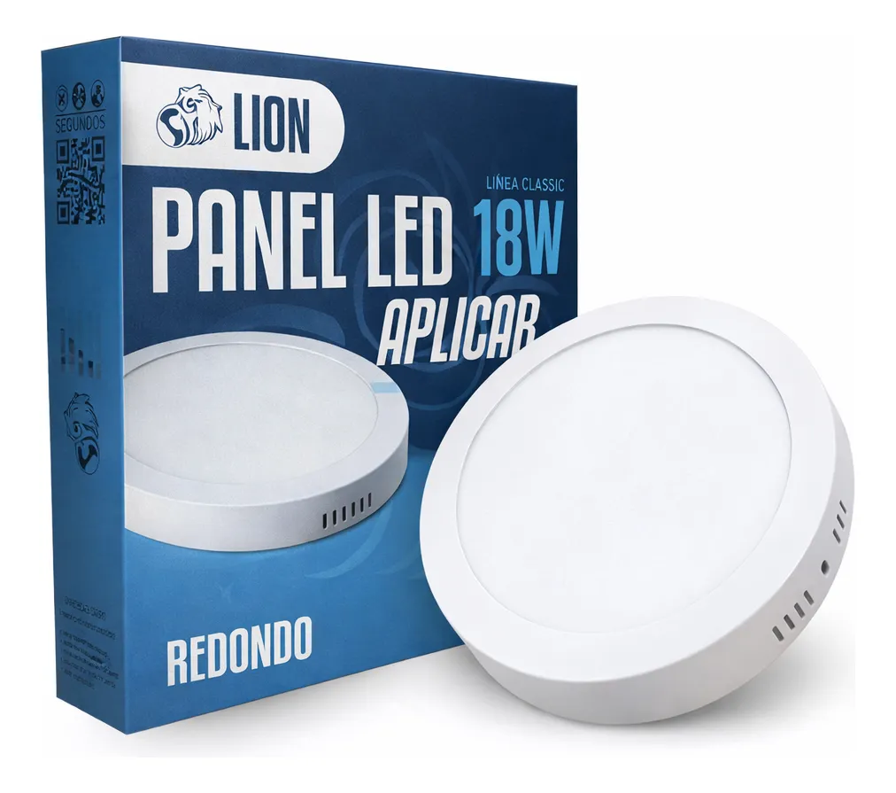 PANEL LED 18W REDONDO FRIO LIGHT LION BASE