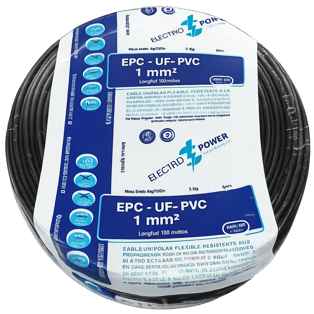 [UNIPOLAR1N] Cable Unipolar 1_Negro x 100 metros