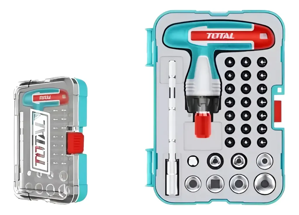 [TACSD30316] Destornillador Set De 31 Puntas Mango T Con Bocallaves