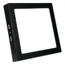LED PLAFON 18W NEGRO CUADRADO BASE