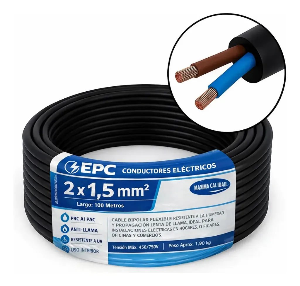 [TALLER215M] Cable Taller 2x1,5 mm2 por METRO