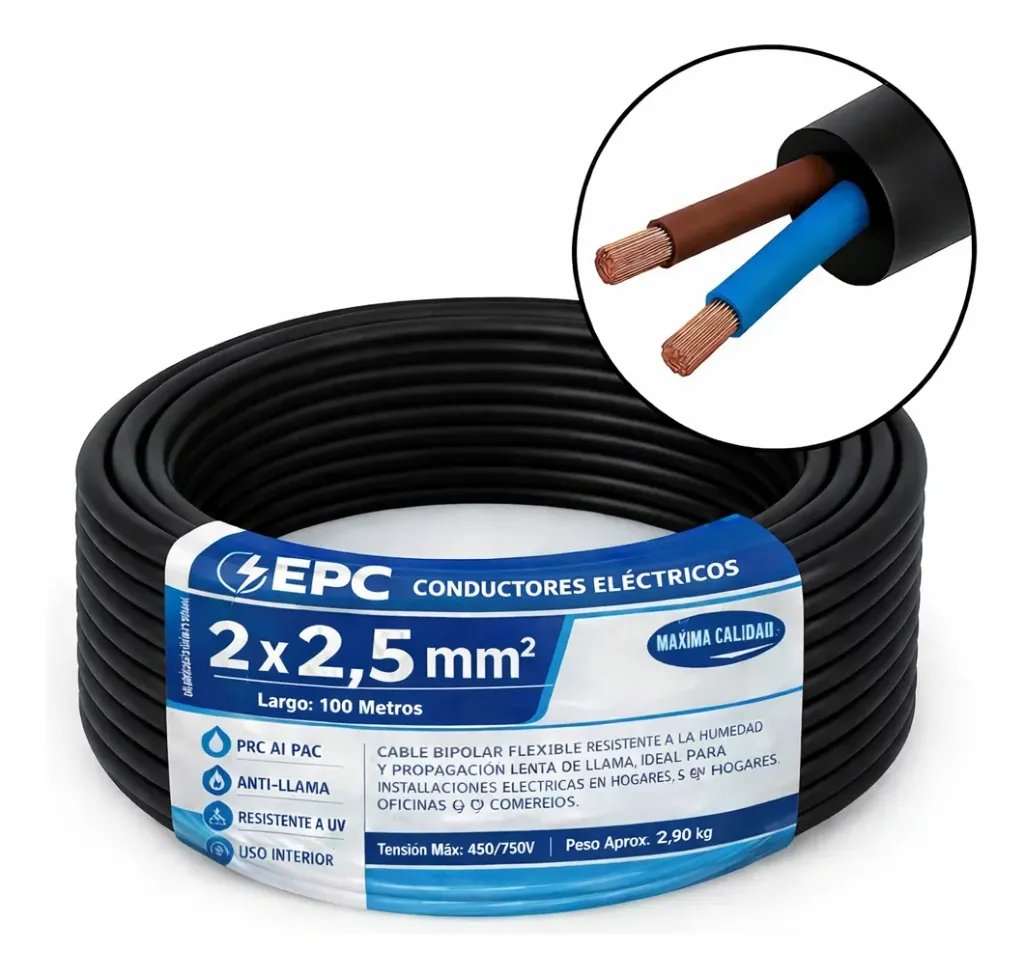 [TALLER225M] Cable Taller 2x2,5 mm2 por METRO