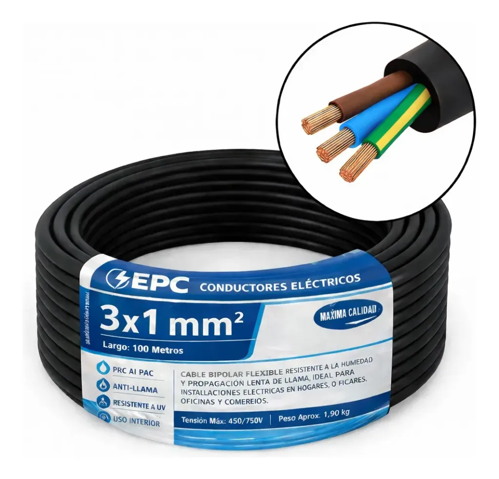 [TALLER31M] Cable Taller 3x1 mm2 por METRO