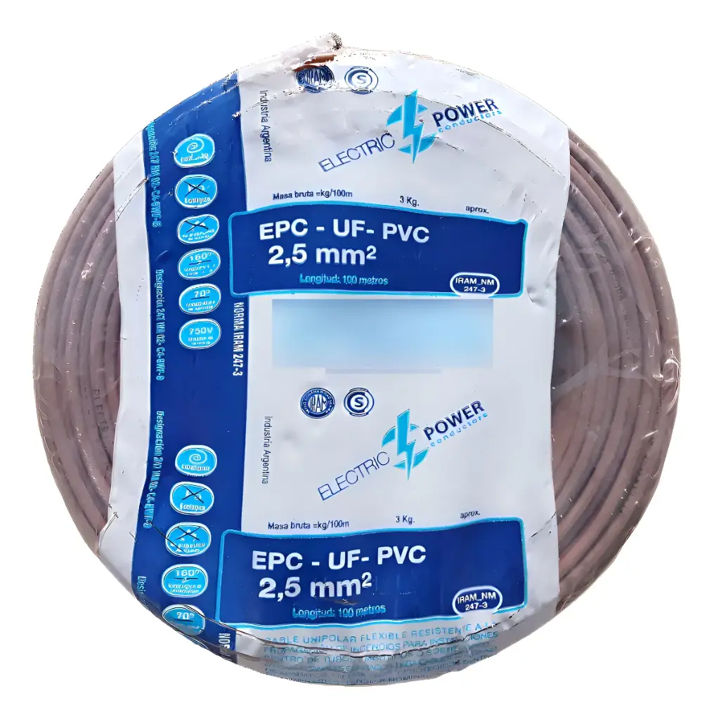 Cable Unipolar 2,5_MARRON